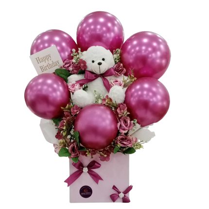 Rosy Glow Balloon Box